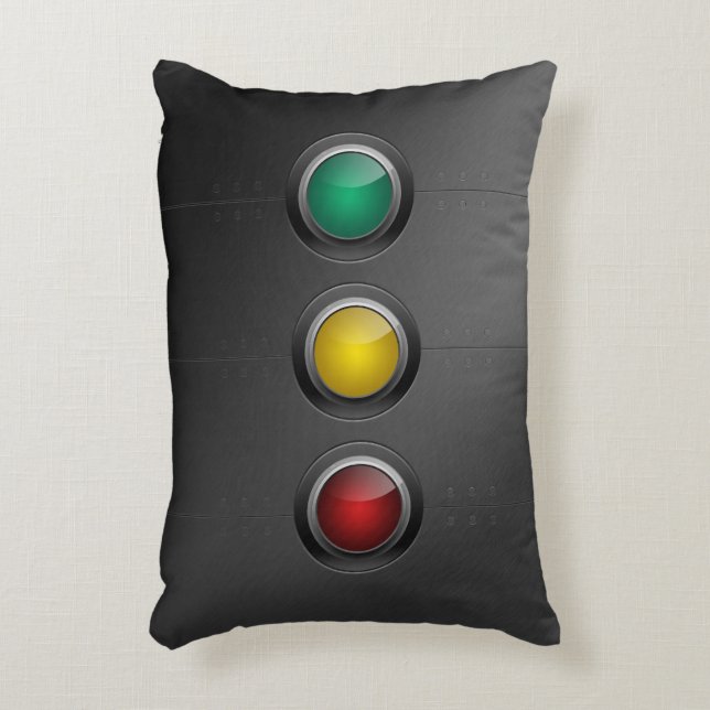 Traffic Lights Decorative Cushion (Front(Vertical))