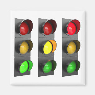 Traffic lights magnet