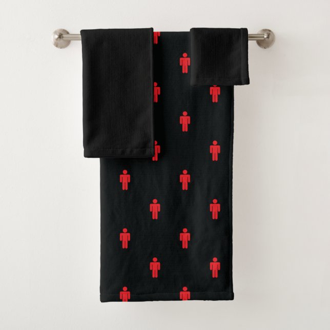 Traffic Lights Man Bath Towel Set (Insitu)