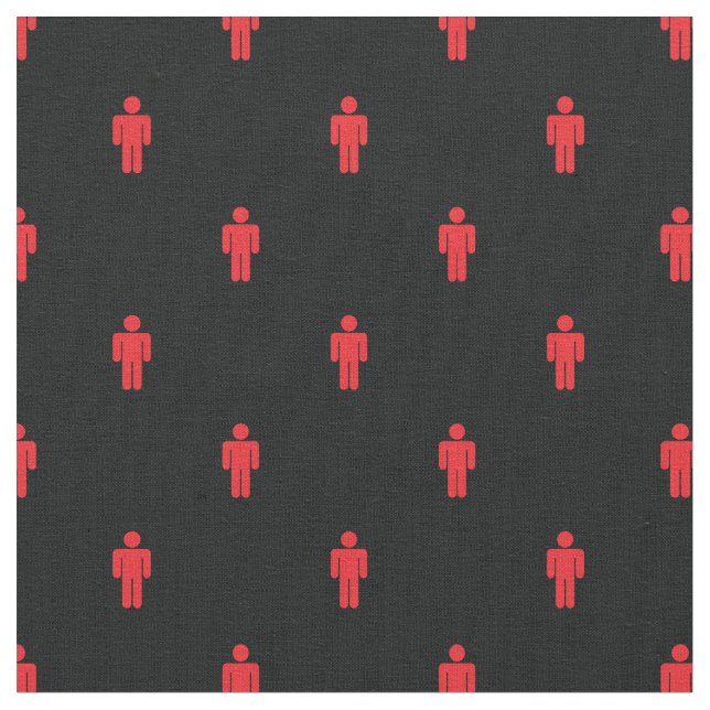 Traffic Lights Man Fabric (Close Up)