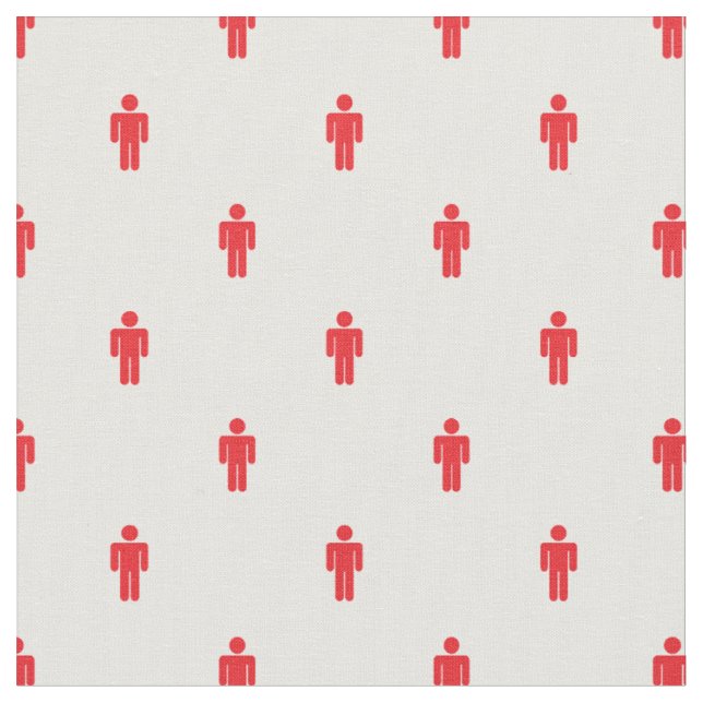 Traffic Lights Man Fabric (Close Up)