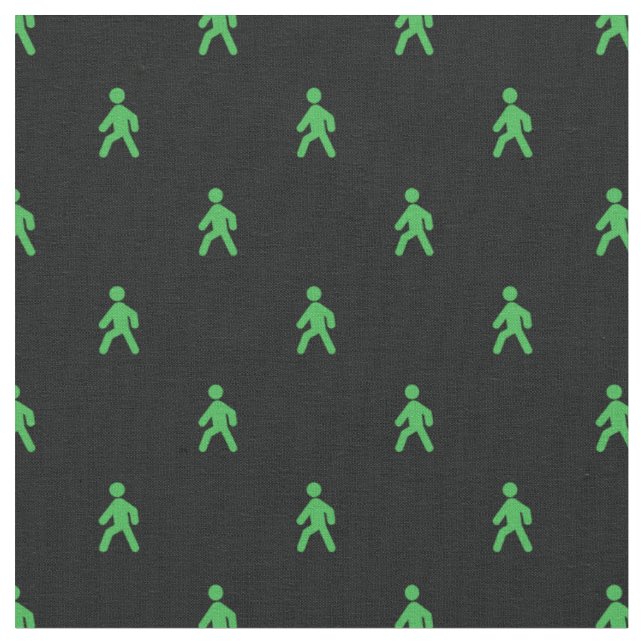 Traffic Lights Man Fabric (Close Up)