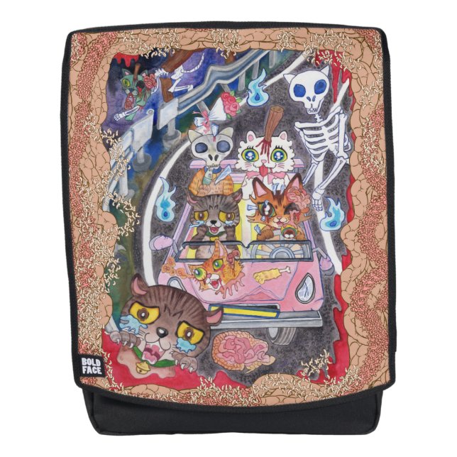 Traffic Nya♪ Backpack (Front)