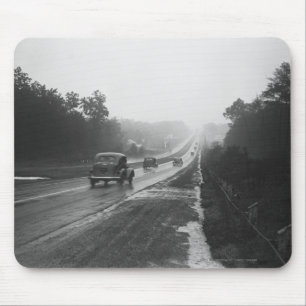 Traffic on highway mouse pad