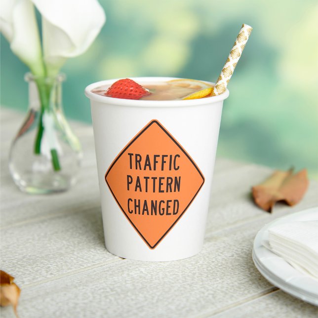 Traffic Pattern Changed Sign Paper Cups (Creator Uploaded)