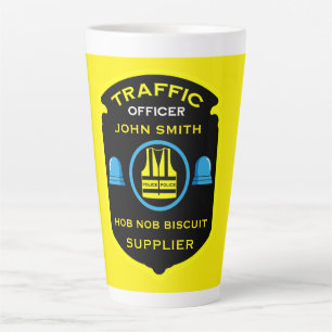 Traffic Police Funny Gift Latte Mug