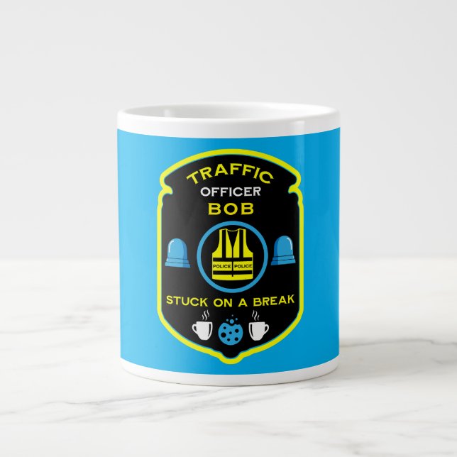  Traffic Police Officer Large Coffee Mug (Front)