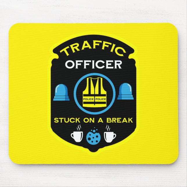  Traffic Police Officer Mouse Pad (Front)