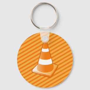 Traffic Safety Cone Key Ring