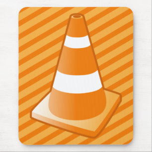 Traffic Safety Cone Mouse Pad