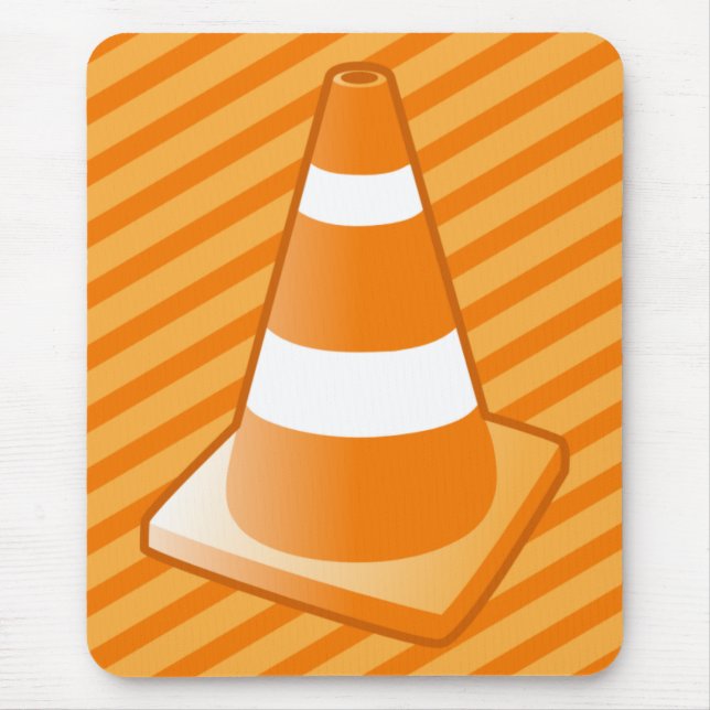 Traffic Safety Cone Mouse Pad (Front)