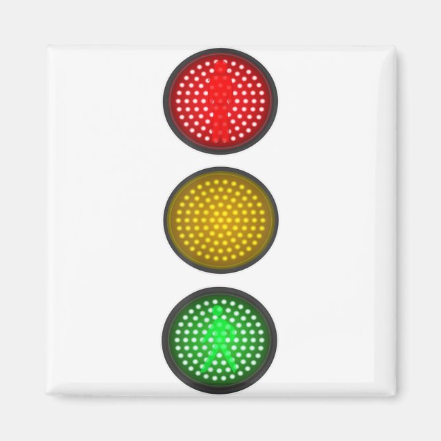 Traffic Signal Light Halloween Group Costume Idea Magnet (Front)