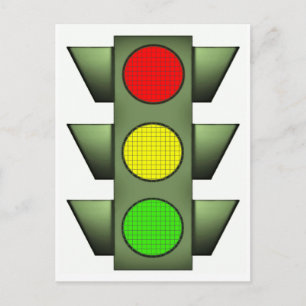 Traffic Signal Postcard
