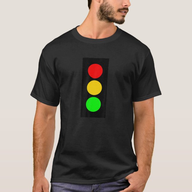 Traffic Signal Stop-Caution-Go Stop Light T-Shirt (Front)