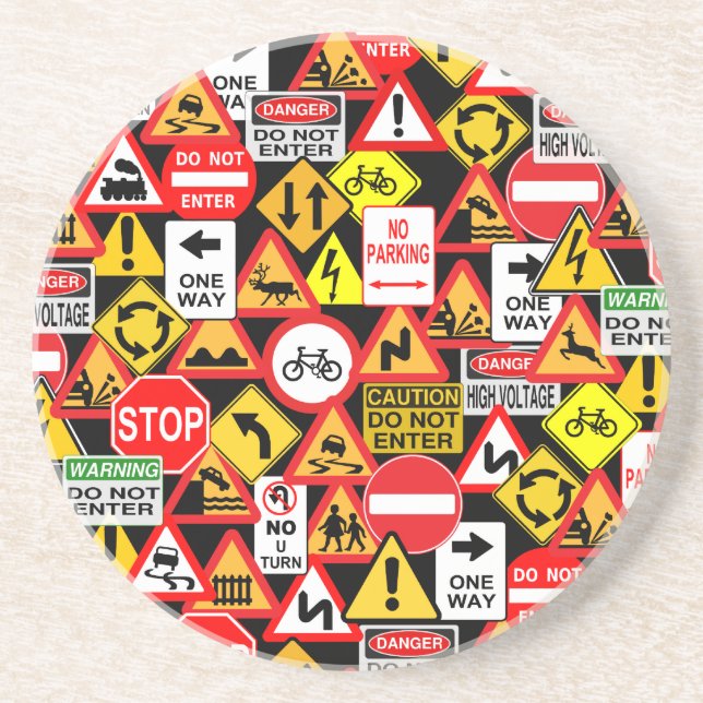 Traffic signs coaster (Front)