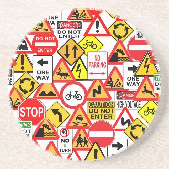Traffic signs coaster (Front)