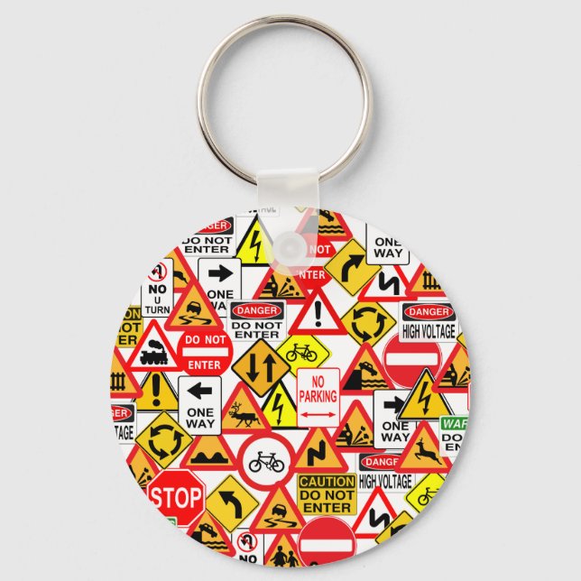 Traffic signs keychain (Front)