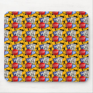Traffic Signs Mouse Pad