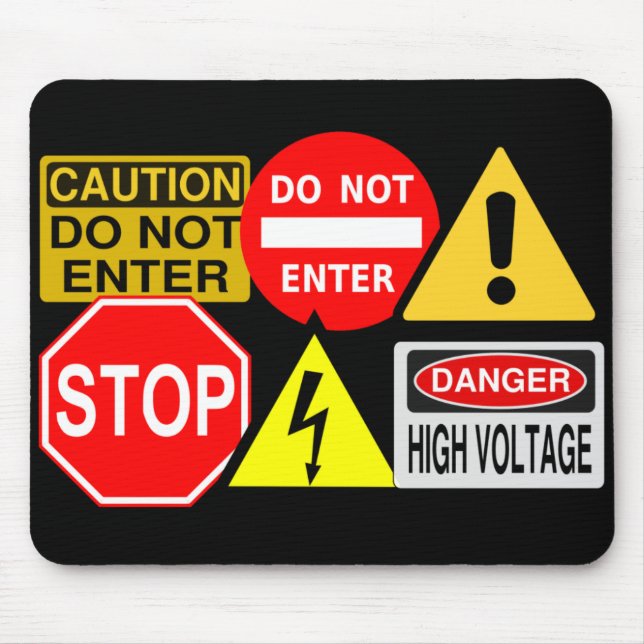 Traffic signs mousepad (Front)