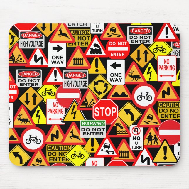 Traffic signs mousepad (Front)
