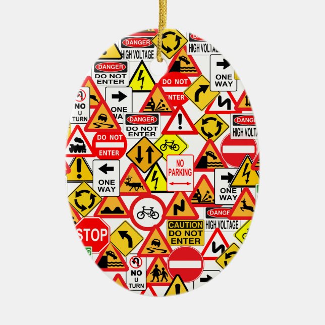 Traffic signs ornament (Front)