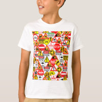 Traffic signs shirt - choose style & colour