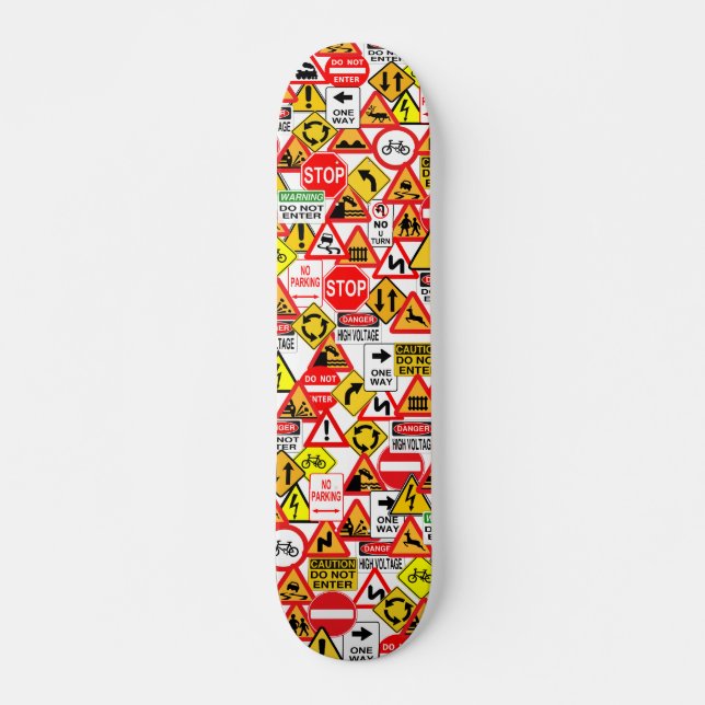 Traffic signs skateboard (Front)