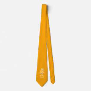 Traffic Yellow Background Keep Calm And Your Text Tie