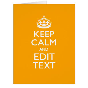 Traffic Yellow Decor Keep Calm And Your Text