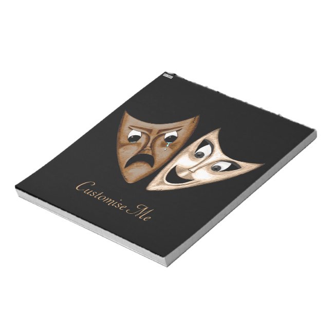 Tragedy & Comedy Notepad (Rotated)