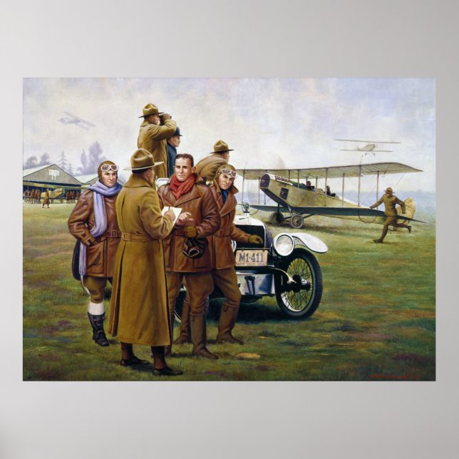 Trail Blazers in the Sky by Woodi Ishmael Poster (Front)