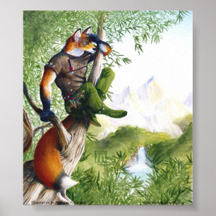 Trail Blazing Fox Print