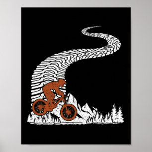Trail Cycling Mountain Bike Downhill - Mountain Bi Poster
