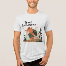 Trail Explorer Cat – Unisex Adventure Tee
