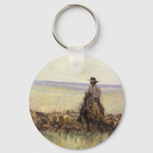 Trail Herd to Wyoming by WHD Koerner Key Ring