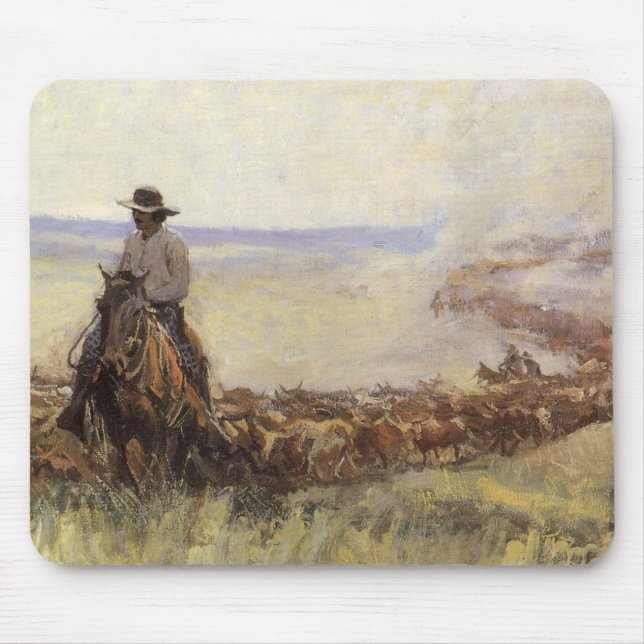 Trail Herd to Wyoming by WHD Koerner Mouse Pad (Front)