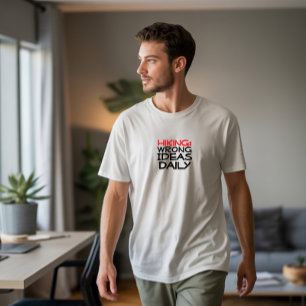 Trail Hiking camping humor black red T-Shirt