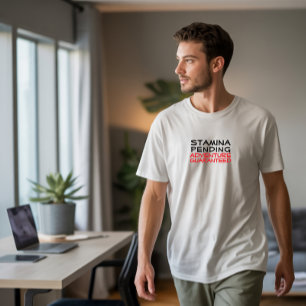 Trail Hiking camping humor black red T-Shirt