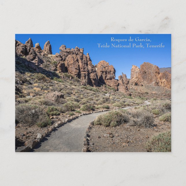 Trail in Teide National Park, Tenerife, Postcard (Front)