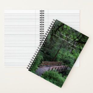 Trail into the Forest John Muir Quote Notebook