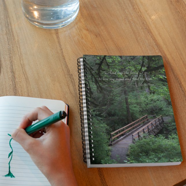 Trail into the Forest John Muir Quote Notebook (In Situ)