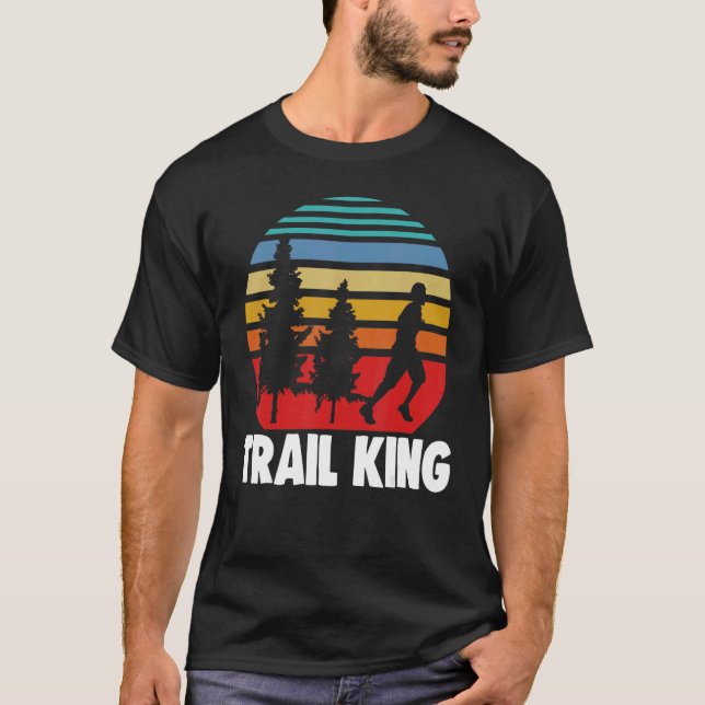 Trail King Running Trails   Men Athelete Sports Lo T-Shirt (Front)