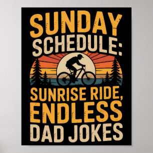 Trail Loving Parent Life Mountain Biking Dad Poster