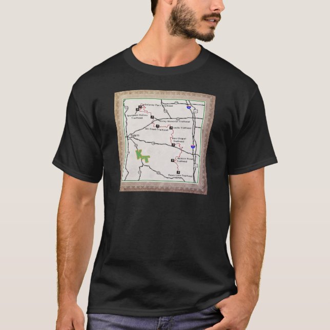 TRAIL MAP KT KNOBSTONE TRAIL DEAM TO DELANEY T-Shirt (Front)
