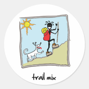 "Trail Mix" Classic Round Sticker