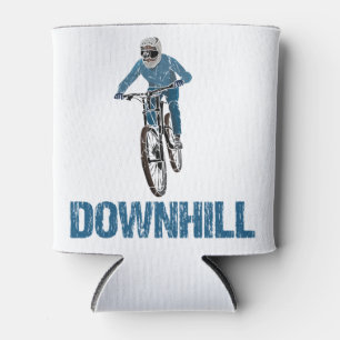 Trail Mountain Biker Downhill Can Cooler