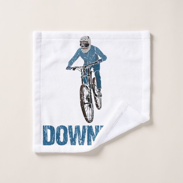 Trail Mountain Biker Downhill Wash Cloth (Wash Cloth)