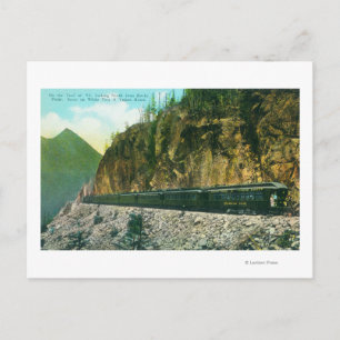 Trail North of Rocky Point, White Pass & Yukon Postcard