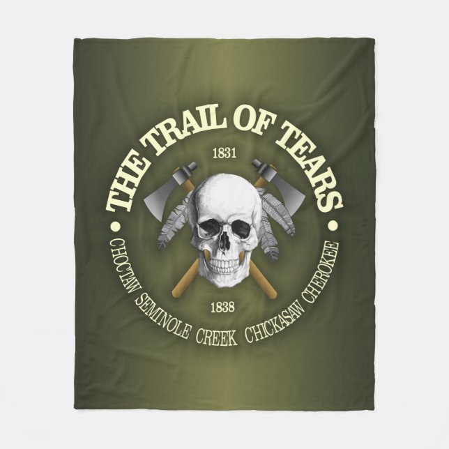 Trail Of Tears 2 Fleece Blanket (Front)