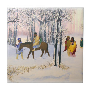 Trail of Tears Fine Art Ceramic Tile